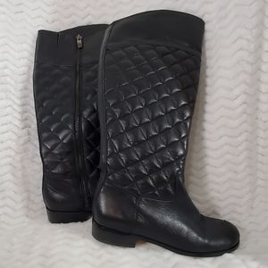 Vince Camuto Black Zip Up Boots